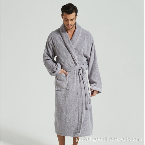 Polyester Bath Robe Luxury Hotel Thick 100% Cotton Terry Couple Bathrobe Manufactory